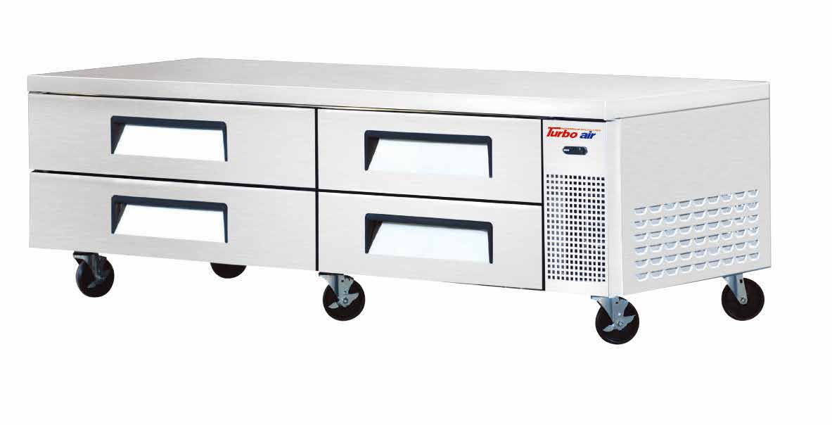 Turbo Air TCBE-82SDR chef base refrigerator