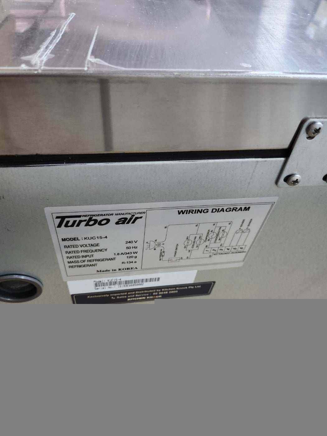 KUC15-4 serial IS193E06850002